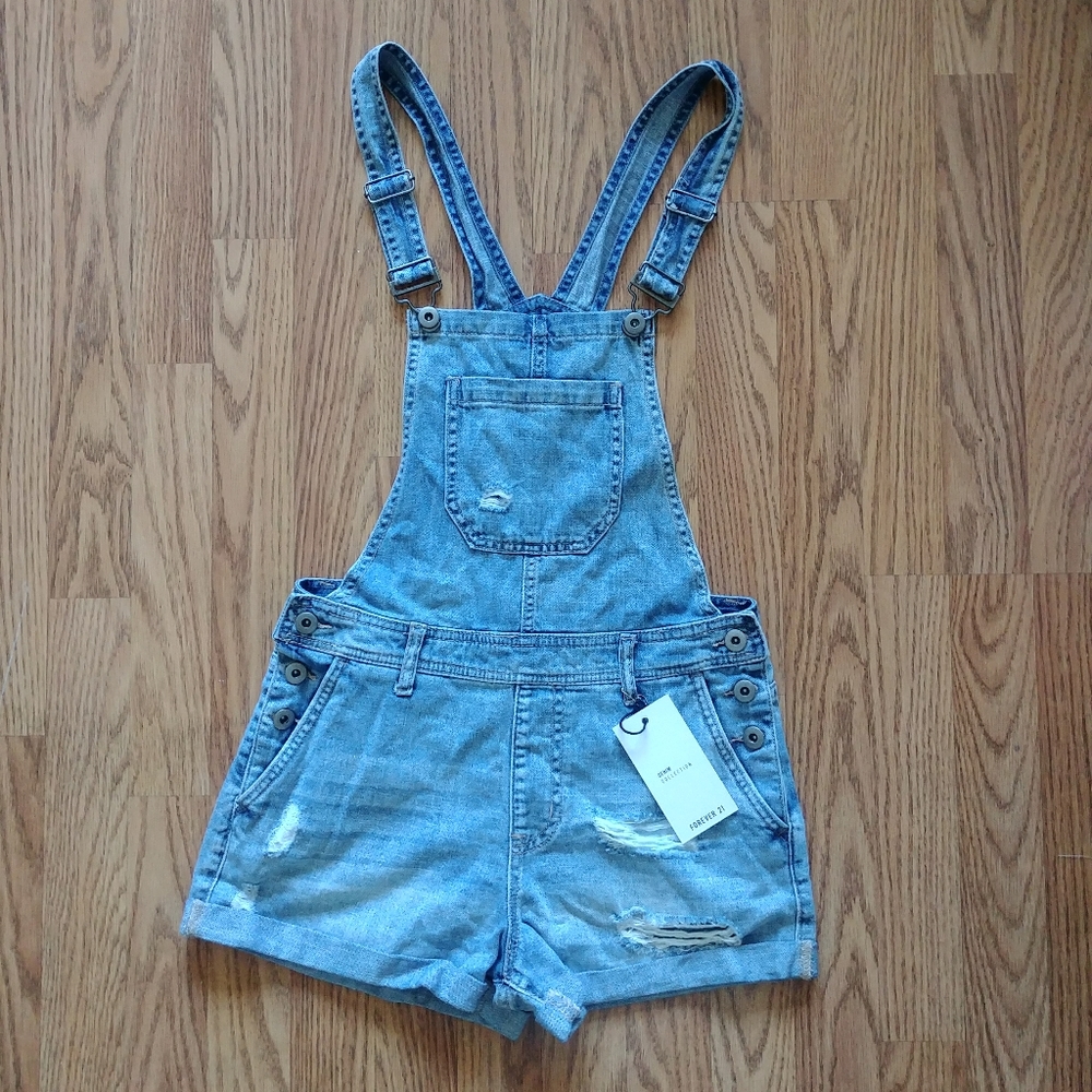 Forever 21 Jean short overalls